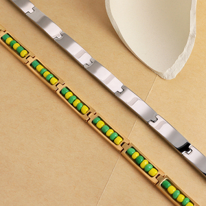 Joyería personalizada Religiosa Pulsera <span class=keywords><strong>de</strong></span> cuentas Pulsera <span class=keywords><strong>de</strong></span> eslabones Pulsera <span class=keywords><strong>de</strong></span> moda Cuentas coloridas Africanas India Poder Santería Pulsera - Product Image 2