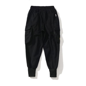 Men <strong>Army</strong> Green Color Elastic Waist Cargo <strong>Pants</strong> Black Cotton Twill Zipper Pocket Casual Trousers Mens Baggy Chino Trousers <strong>Pants</strong> - Product Image 6