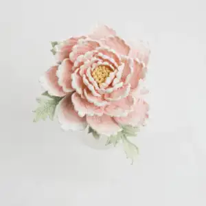 Arranjo de crochê artesanal para decoração de casa, mini flores em miniatura, arranjo de mesa para mesa