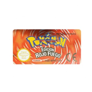 Pegatinas Metálicas Holográficas para Cartuchos de Juego ESP en Español, Versiones Leaf Green, Fire Red, Ruby, Emerald y Sapphire para GBA Game Boy Advance - Product Image 4