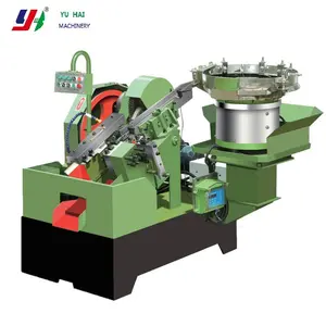 Thread rolling machine for producing dry wall screws