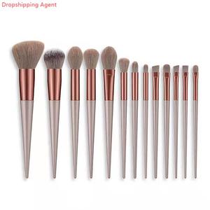 Agent de dropshipping 2025 Nouvelle conception Ensemble professionnel de maquillage personnalisé pour le contouring, le mélange, la poudre, le correcteur, le blush, les pinceaux synthétiques pour les yeux - Product Image 2