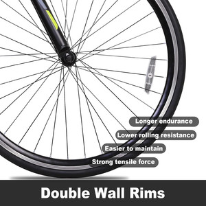 จักรยานเสือหมอบ WEIZE 700C ระบบเกียร์ Shimano 14 สปีด แฮนด์ดรอปบาร์ สำหรับการเดินทางในเมือง พร้อมตะเกียบเหล็ก - Product Image 2
