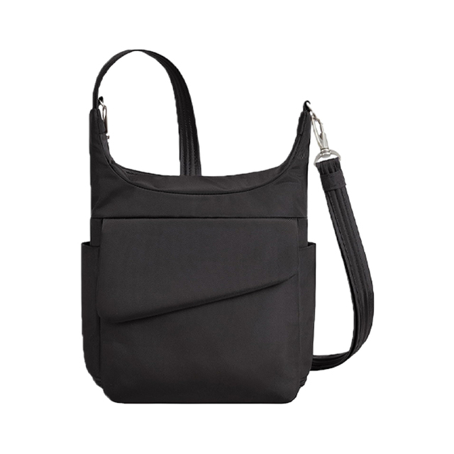 Anti Theft Crossbody Bag RFID Blocking Cut Resistant Strap Slash Proof Multi Lock Pocket Travel Messenger Shoulder Bag