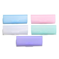 Étui à lunettes translucide étui à lunettes en plastique Portable étuis à lunettes boîte à lunettes de lecture lentille myope lunettes boîte de protection de haute qualité nouveau