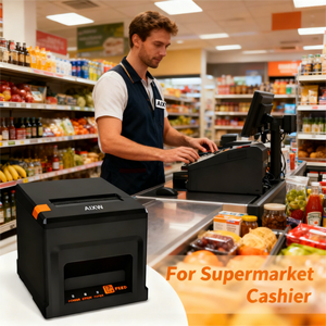 เครื่องพิมพ์ใบเสร็จความร้อน AIXW 80 มม. 3 นิ้ว สำหรับบลูทูธ POS พร้อมใบมีดตัดอัตโนมัติ ความเร็วสูง คุณภาพดี มีสินค้าในสต็อก - Product Image 2