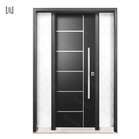 Portes d'entrée modernes personnalisées pour la maison, technologie innovante, portes extérieures en aluminium, portes d'entrée de sécurité