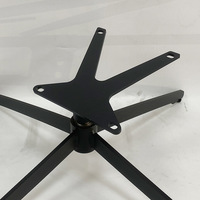 Base de pied pivotante en acier inoxydable cinq étoiles pour usage commercial salle à manger loisirs canapé chaise support de siège bureau bureaux meubles