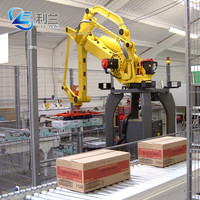 Robot palettiseur, machine d'empilage automatique, palettiseur pour cartons, boîtes, bidons, bouteilles, système de palettisation pour cartons, barils, sacs
