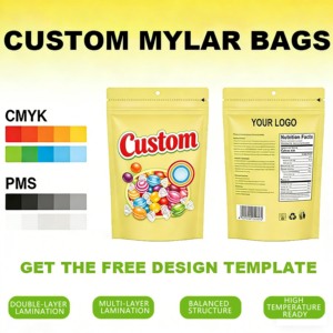 Bolsas de sellado térmico al por mayor con logo personalizado de PE, sellado de tres lados, para envasado de snacks de carne, anacardos, té de hierbas y café molido - Product Image 4
