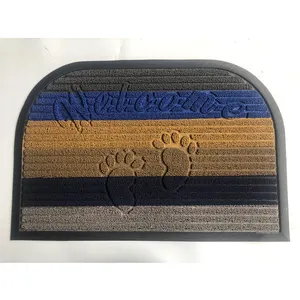 Outdoor entrance shoe cleaning foot disinfection sole pp door mat floor