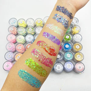 ผงกลิตเตอร์แต่งหน้าหลากสีกันน้ำขายดีทั่วโลก MLM Custom Makeup แบรนด์ส่วนตัว อายแชโดว์ชิมเมอร์ ปลอดสารพิษ ติดทนนาน - Product Image 6