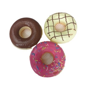 Juguete Blandito de Donut de 10cm, Famoso en Internet, Material PU Suave, Modelo de Postre Realista y Minimalista, Ideal para Fondos de Fotos Relajantes - Product Image 6