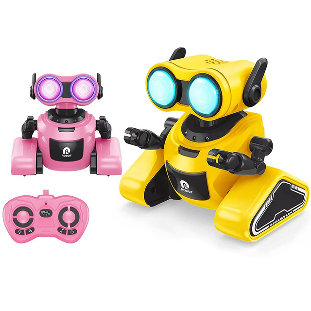 ET Gesture Control Electric RC Robot with LED Lights and Sound Rechargeable Interactive Toy with 360 Degree Rotation for Kids