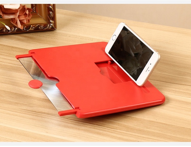 12 Inch Mobile Phone Video Screen Magnifier Stereoscopic Amplifying Glass HD Bracket Amplifier 3d Phone Screen Magnifier