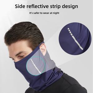 Penutup Wajah Logo Kustom Anti UV, Masker Syal Bernapas Tahan Angin, Bandana Fleece untuk Olahraga Luar Ruangan, Bersepeda, Memancing, Pelindung Leher - Product Image 4