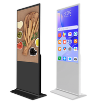Kiosque d'affichage numérique vertical Android 11 Wifi de 43 pouces avec carte SIM, moniteur ultra large pour magasin intérieur