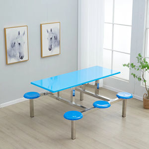 Acier inoxydable de qualité supérieure résistant aux taches pour table à manger contemporaine - Product Image 1