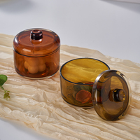 Offre Spéciale Minimaliste Organique 200ml Unique En Forme De Noël Bougie Conteneurs Bocaux En Verre Clair pour Bougies