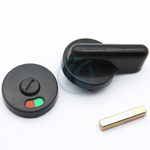 Nhà máy giá rẻ giá đen nhựa nylon nhà vệ sinh tủ chỉ số Ổ khóa cho WC phân vùng - Product Image 5