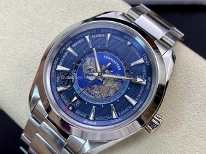 Reloj de Buceo Mecánico de Calidad 5A, 43 mm, Movimiento VS Factory 8900, 24 Horas, Correa de Acero Inoxidable y Caucho, Esfera Azul, GMT, 50 bar - Product Image 3