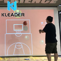 Terrain de basket-ball interactif 3D, projection de cartographie, jeux de basket-ball, LEDSSPORT, tir, arène VR, mur de projection immersive