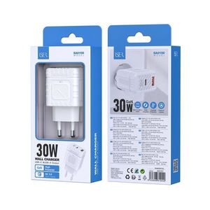 30W Wall Charger USB C USB A GaN Fast Charging <b>Adapter</b> for Phone Tablet Laptop - Product Image 1