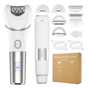 IRUIBEAUTY Venta al por mayor <span class=keywords><strong>5</strong></span> en 1 Lady Shaver Kit de aseo de doble cabeza con IPX7 recortador de vello corporal lavable y depiladora de pies - Product Image 6