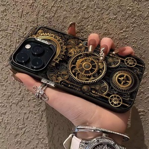 Ingranaggio oro stampa fotografica placcato argento chiave TPU PC custodia <span class=keywords><strong>per</strong></span> telefono cellulare <span class=keywords><strong>per</strong></span> <span class=keywords><strong>Iphone</strong></span> X Xr Xs Max 11 12 13 14 15 16 17 aria - Product Image 3