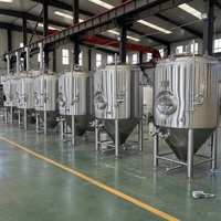 Vessel de Fermentation Commercial 500L-1000L, Équipement de Brassage Artisanal, Fermenteur en Acier Inoxydable avec Contrôle de Température pour Microbrasserie