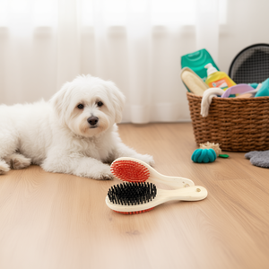 Yommy Double Sided <b>Wooden</b> Brush <b>Comb</b> 7cm X 22cm For Pet Grooming - Product Image 3