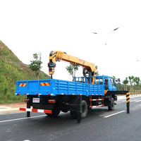 Camion grue à flèche télescopique Dongfeng 4x2 6-10 tonnes moteur à engrenages moteur noyau de roulement moteur de boîte de vitesses haute efficacité 9.3m levage