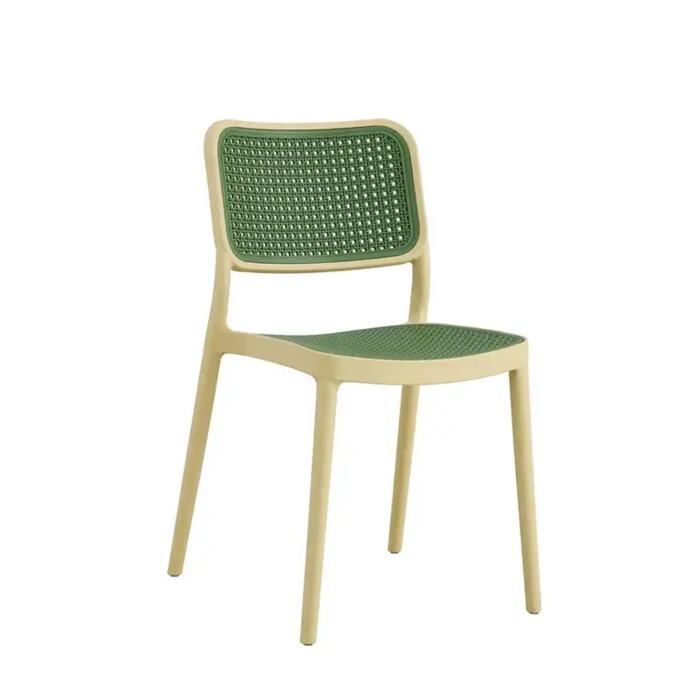 Comodo stile moderno pieno PP in Rattan di plastica soggiorno sedia sedia da pranzo all'aperto sedia in rattan