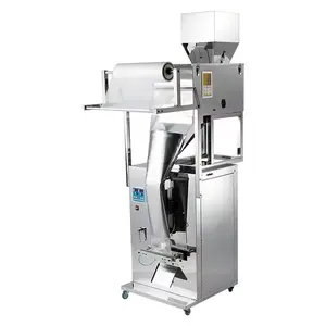 Máquina de enchimento automática de grânulos de cereais e ração de arroz com vedação de três lados, 1000g em pó, mais vendida