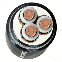 Câble souterrain blindé en cuivre XLPE PVC 6,35/11KV 33kV 3x16 3x25 3x35 3x50 3x70 3x95 3x120 3x150 3x185 3x240 3x300 3x400 SWA