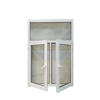 Volets de fenêtre à battant UPVC à fort impact moustiquaire pour maisons fenêtres et portes extérieures en verre d'impact d'ouragan