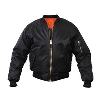 Blouson aviateur classique confortable avec motif brodé personnalisé pour femmes et hommes