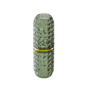 Diamond Patterned Travel Mug Toothbrush Cup Portable Mouthwash <b>Holder</b> Large Size Pet Material Crystal White Gem Green - Product Image 5