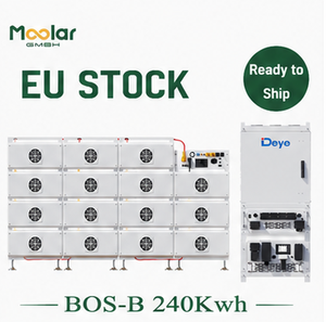 ออเดอร์รวมแบตเตอรี่โซลาร์สำหรับอุตสาหกรรม Deye ขนาด240kWh รุ่น BOS-B 240PRO แบบบรรจุในตู้คอนเทนเนอร์เทคโนโลยี LFP ได้รับการรับรองมาตรฐาน CE และมีสินค้าในสต็อกยุโรป - Product Image 1