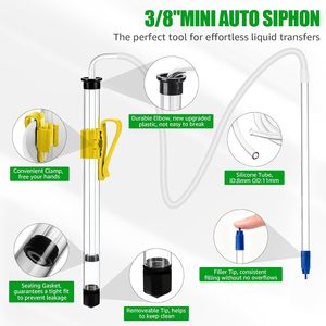 <span class=keywords><strong>Sifone</strong></span> Automatico 45cm/35cm 3/8\" con Tubo Giallo e Morsetto per Imbottigliamento Fermentazione Sifonatura Mead Kit per Produzione Artigianale di Birra Casalinga - Product Image 3