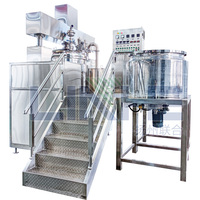 Machine cosmétique émulsifiante homogène de vide de mélangeur de lotion d'onguent de crème cosmétique ligne de production