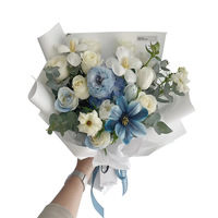 Kertas Pembungkus Buket Bunga Zhao Cheng Tahan Air Warna Solid First Love Ouya Gaya Fashion Ukuran 56cm Bahan Toko Bunga