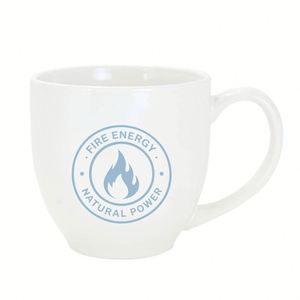 Taza Blanca de Cerámica de 16 oz para Sublimación con Logotipo Personalizado - Product Image 1