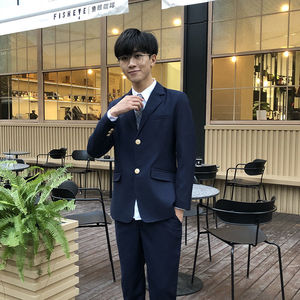 Preppy Style Suit Jacket For Men Japanese Style DK School Uniform Spring Casual Loose Fit - Product Image 2