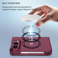 Nouvelle coque pliable magnétique 2026 effet peau avec protection intégrale antichoc et caméra surélevée pour iPhone Duo et iPhone 18 Fold Wide