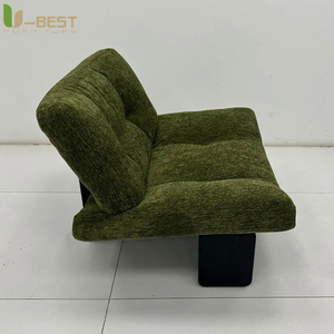 Fauteuil de hall d'hôtel U-best, siège central, style nordique moderne, chaise de salon classique en tissu pour bureau, club d'affaires, réception - Product Image 3