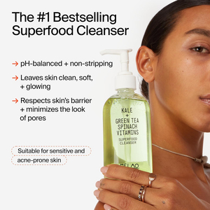 Groothandel Gezichtsreiniger Boerenkool + Groene Thee Dagelijks Gezicht Wassen Zachte Make-Up Verwijderaar Met Antioxidanten Voor Gloeiende Huidreiniger - Product Image 2