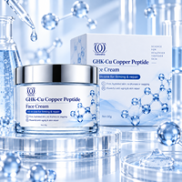 Crème au cuivre GHK-Cu à étiquette privée GMP/ISO/MSDS, acide hyaluronique et céramide, hydratant tout-en-un, anti-âge