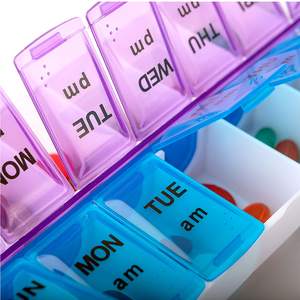 7 Dagen Wekelijks Am Pm Plastic <span class=keywords><strong>Pil</strong></span> Organizer Grote Capaciteit Pp <span class=keywords><strong>Pil</strong></span> Case Container <span class=keywords><strong>2</strong></span> <span class=keywords><strong>Pil</strong></span> Opbergdoos Per Dag - Product Image 1