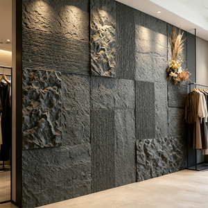 Pannello Murale Grande in PU Effetto Pietra per Esterni, Formato XL 600x2400mm, Finitura Rocciosa 3D, Installazione Rapida, Decorazione Murale, Vendita all'Ingrosso - Product Image 3